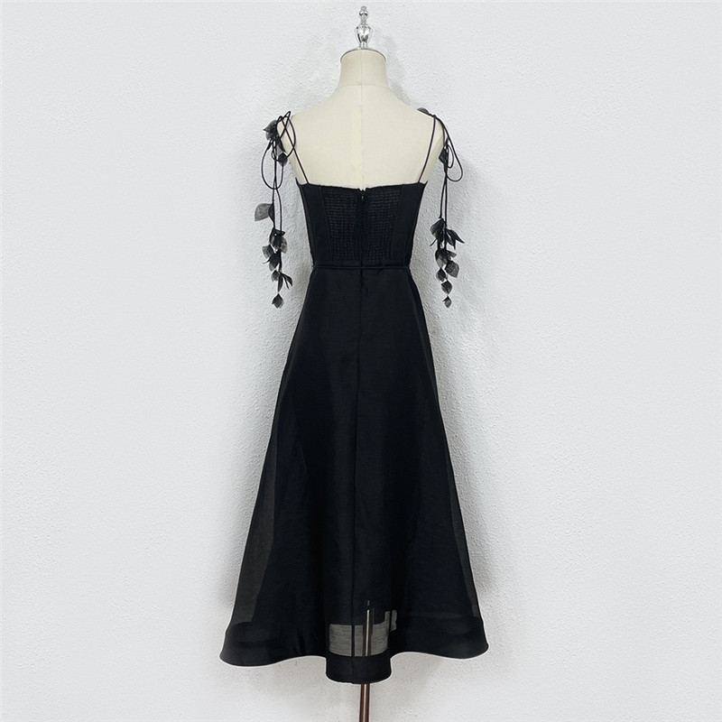 zimm silk linen suspender dress replica clothes