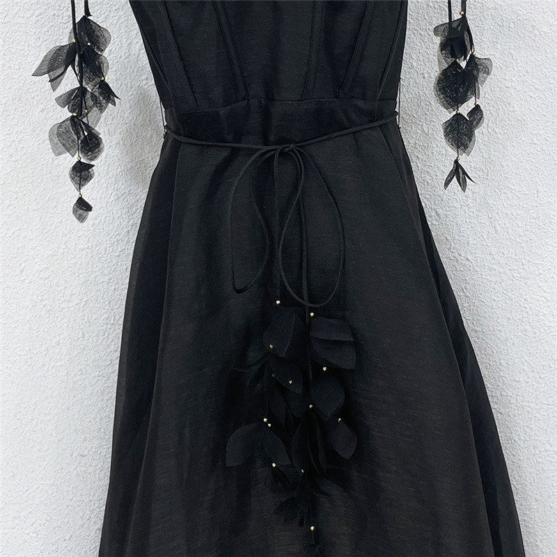 zimm silk linen suspender dress replica clothes