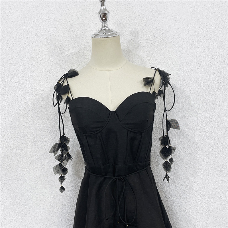 zimm silk linen suspender dress replica clothes