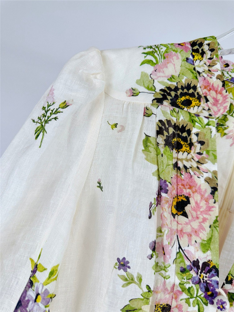 zimm deep V neck lantern sleeve mini dress replica clothing sites