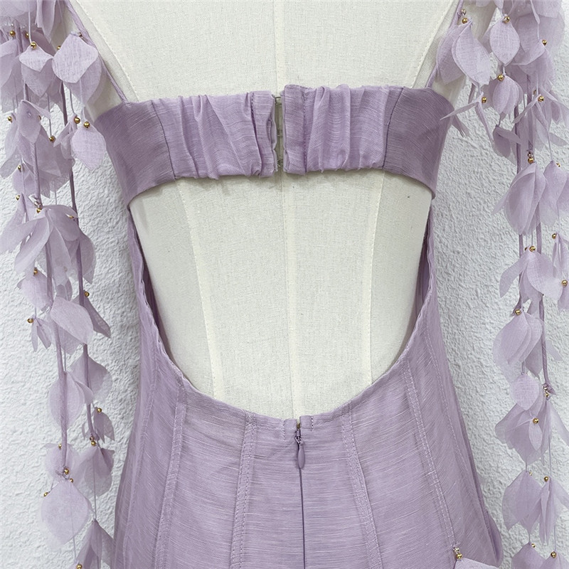 zimm handmade petal silk linen dress replica clothing sites