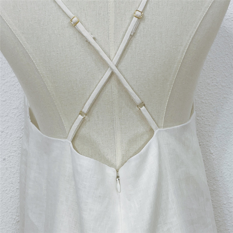 zimm linen printed camisole dress replica designer clothes