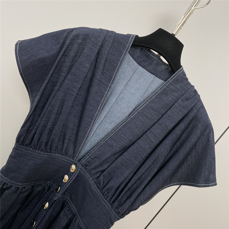 D10r original blue denim dress replica designer clothes