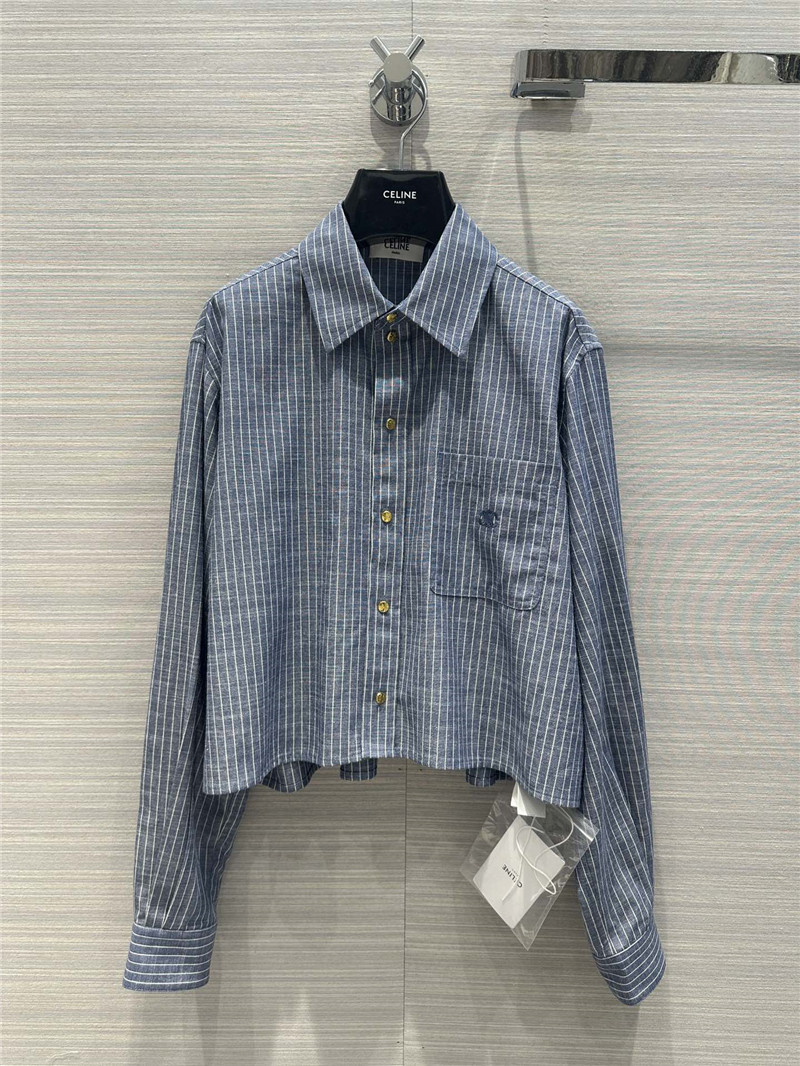 celine denim cotton striped shirt replica d&g clothing