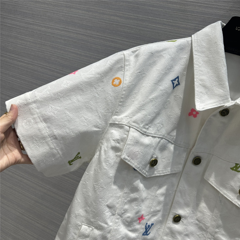l0vis Vvtt0n lv denim short sleeve jacket replica clothes