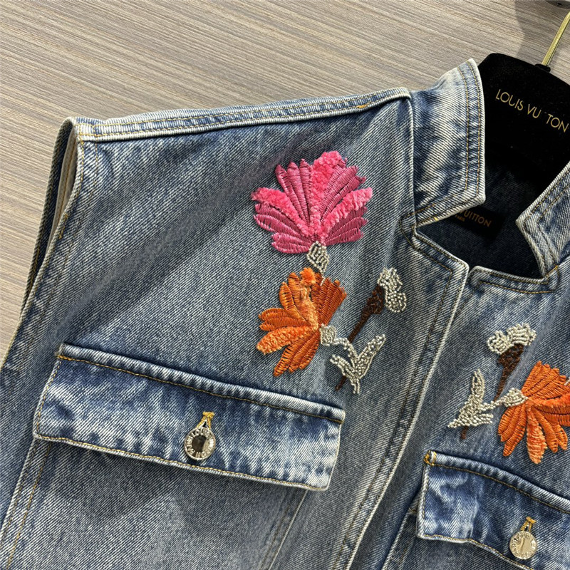 l0vis Vvtt0n lv denim work vest jacket replica d&g clothing