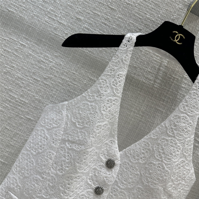 Ch**el camellia water-soluble halterneck replica designer clothes