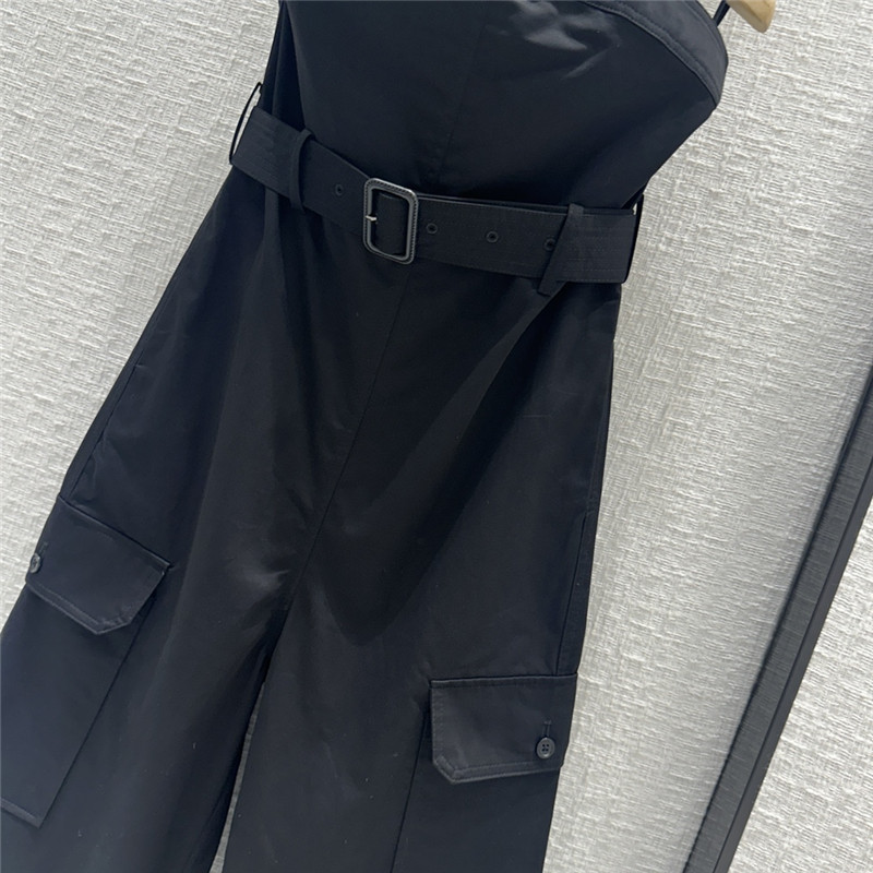 Y51 workwear style tube top jumpsuit replica clothing