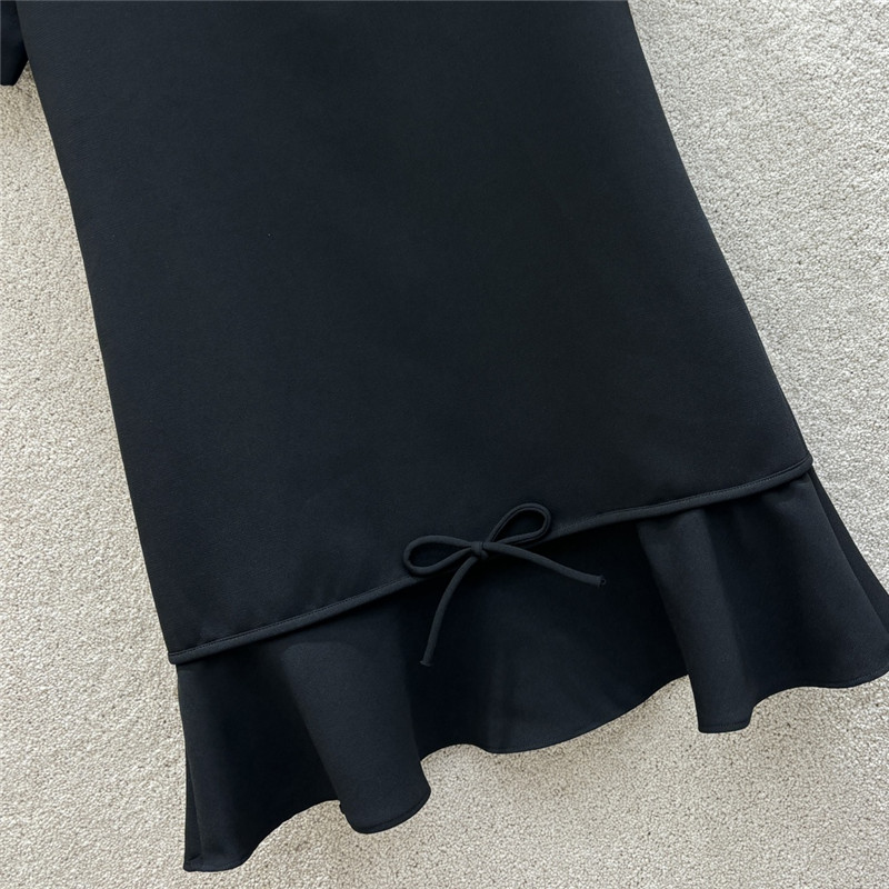 Va1e*ntin0 ruffled fishtail dress replica clothing sites