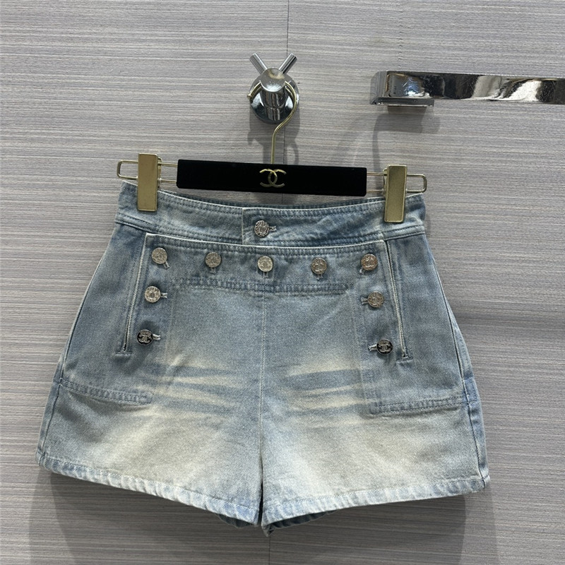 Chanel denim shorts replica d&g clothing