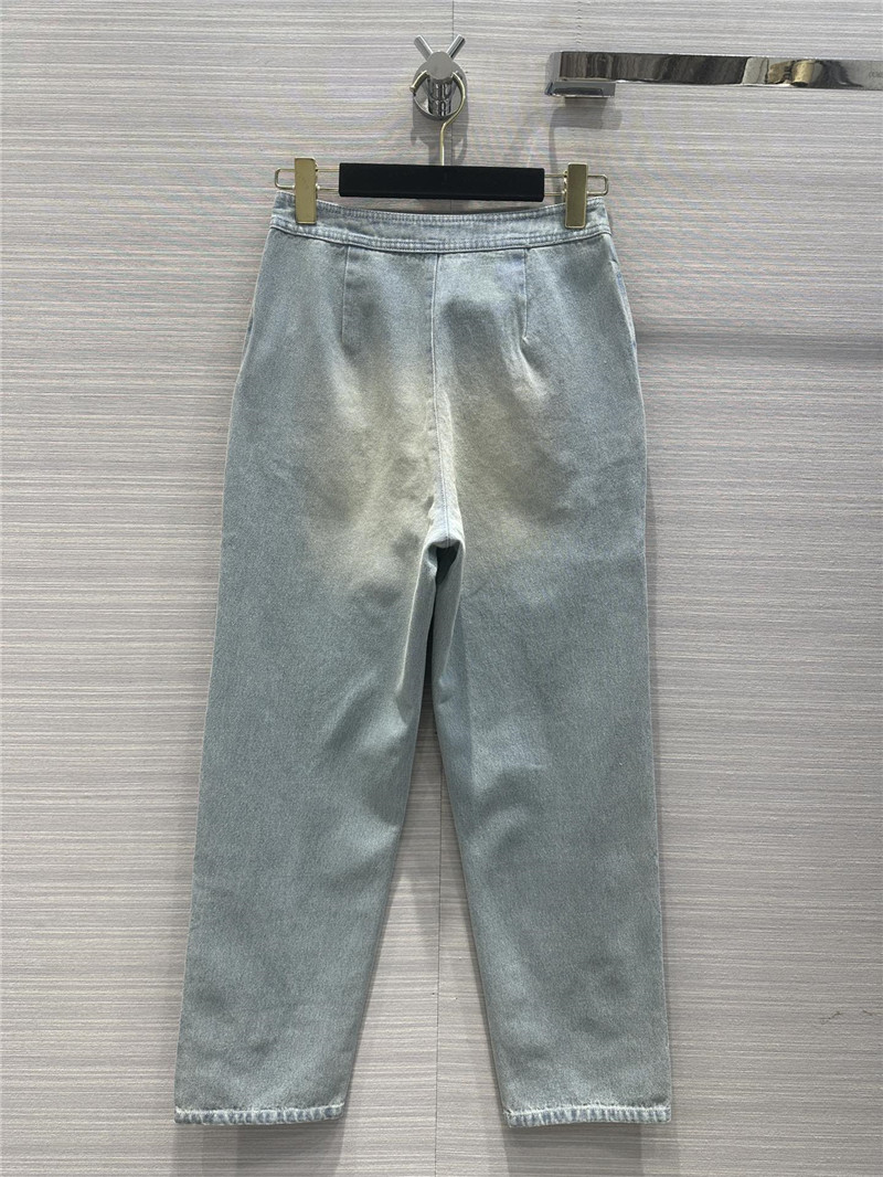 Ch**el high waist small straight jeans replica d&g clothing