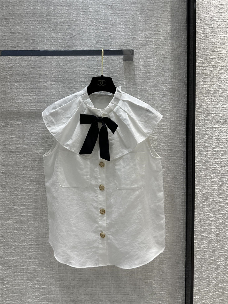 Chanel lace shawl sleeveless shirt replica d&g clothing