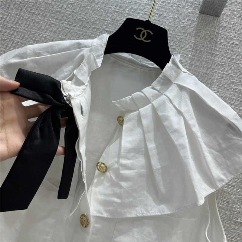 Ch**el lace shawl sleeveless shirt replica d&g clothing