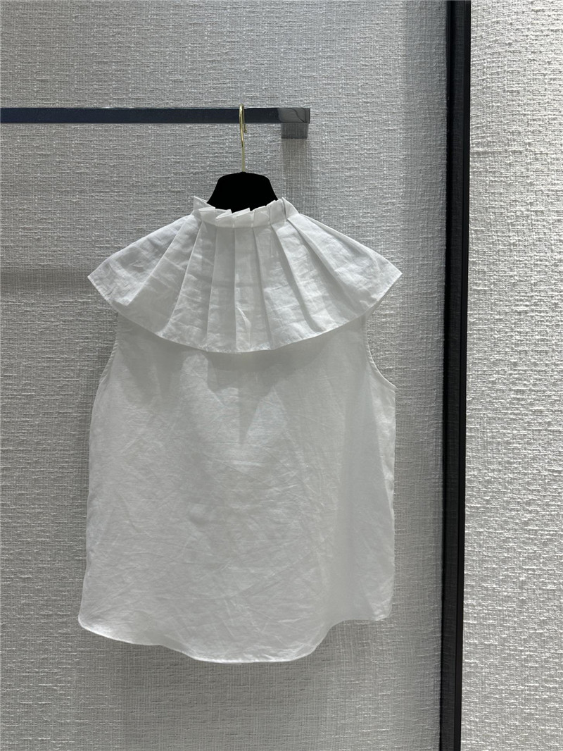 Ch**el lace shawl sleeveless shirt replica d&g clothing