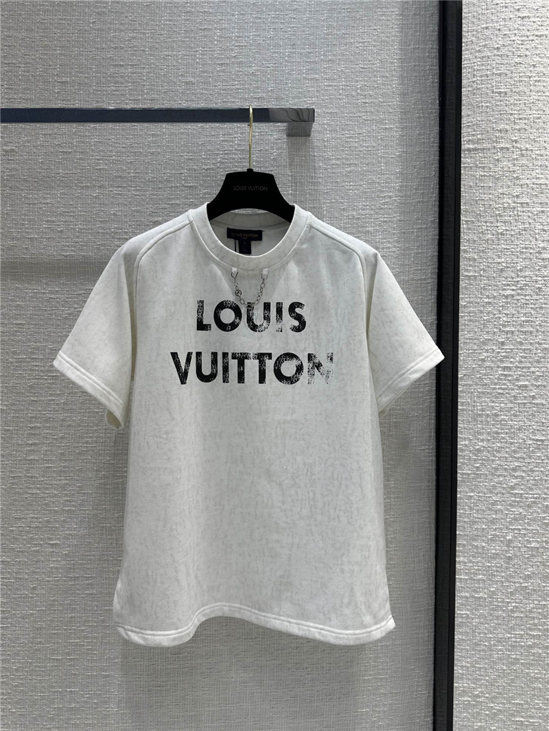 l0vis Vvtt0n lv distressed printed logo sports suit replica clothes