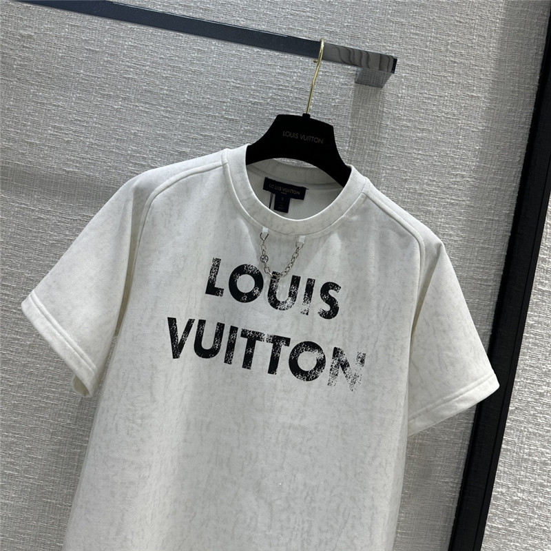 l0vis Vvtt0n lv distressed printed logo sports suit replica clothes