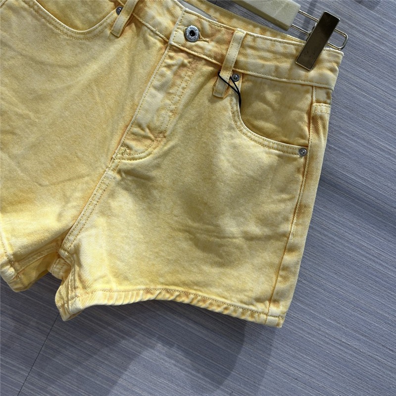 M1um1u straight denim shorts replica designer clothes