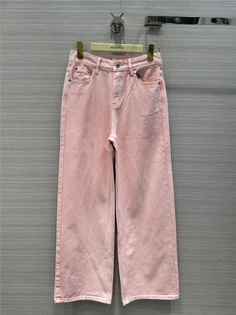 miumiu straight jeans cheap replica designer clothes