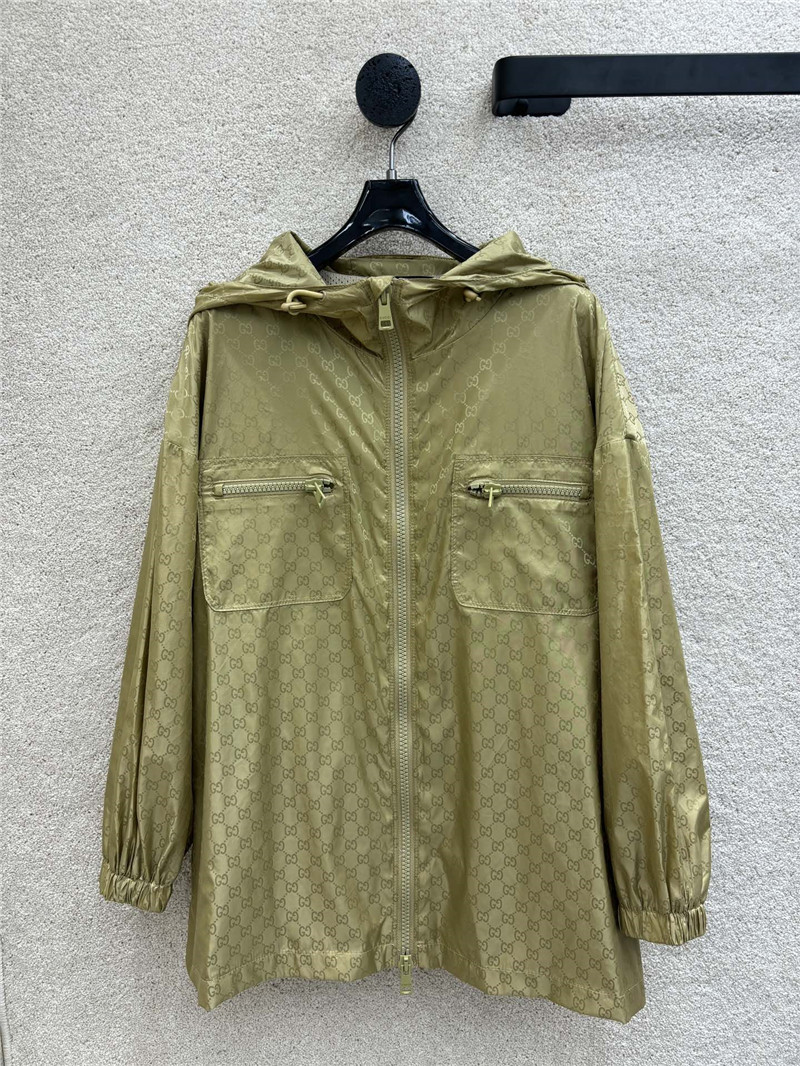 Gucci hooded trench coat replica clothes