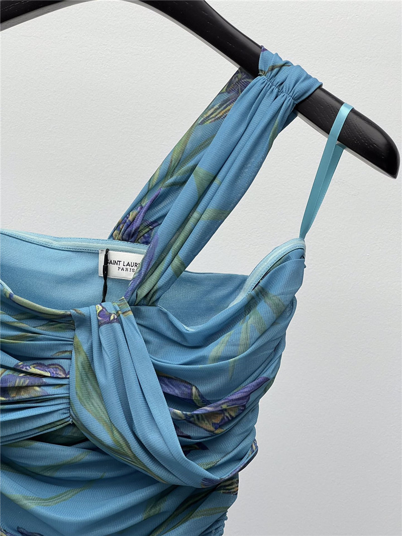 Y51 blue iris dress replica designer clothes