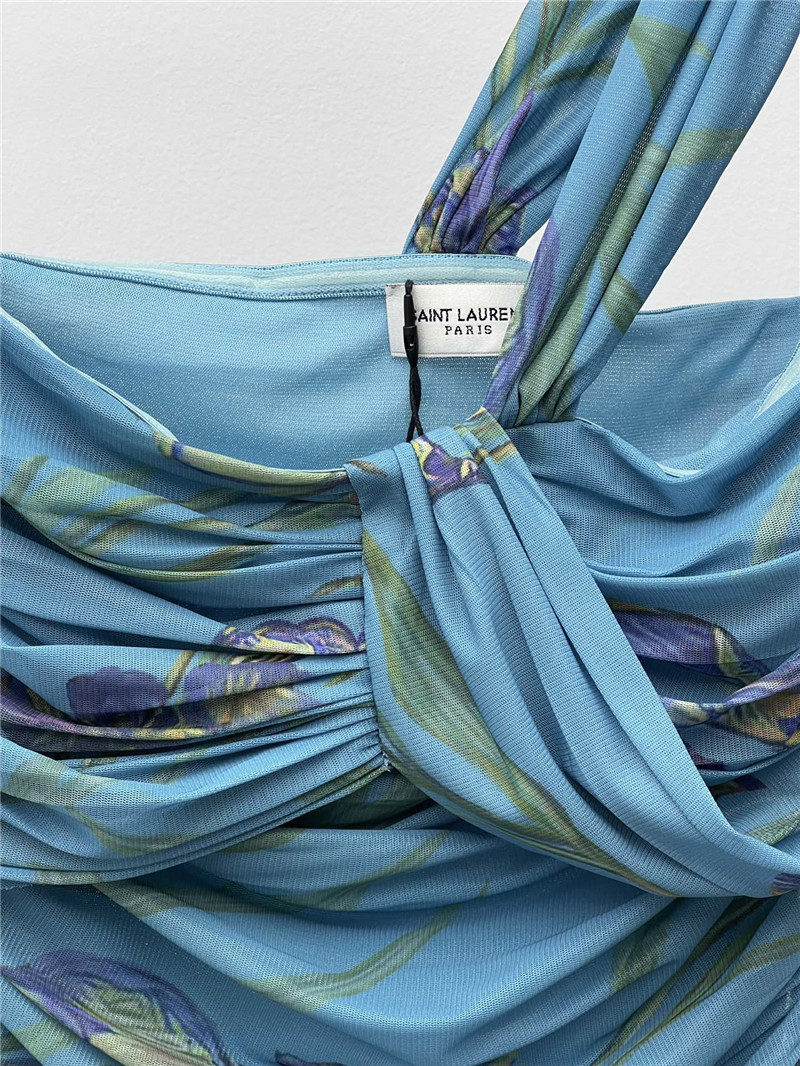 Y51 blue iris dress replica designer clothes