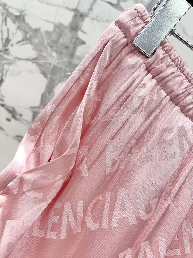 Ba1en*iaga pink silk trousers