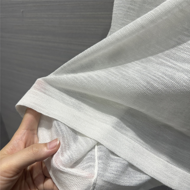 BC linen yarn V-neck top cheap replica designer clothes