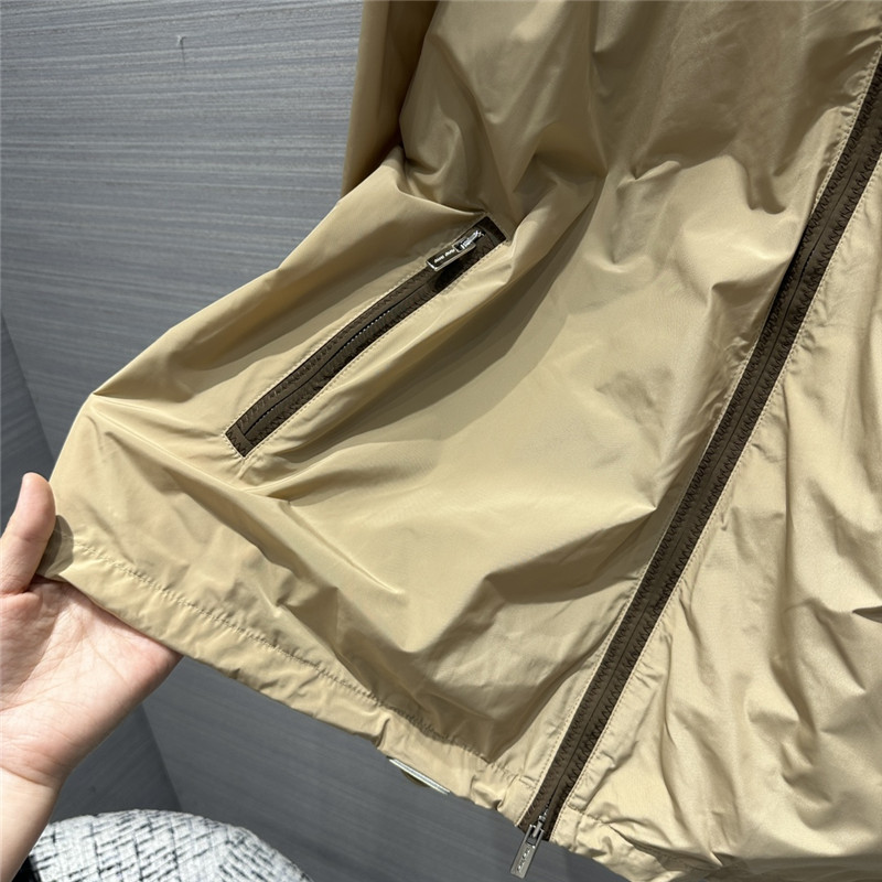 Miu Miu Logo Embroidered Technical Jacket