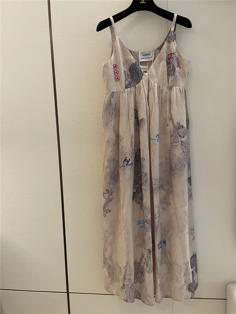 Ch**el new ink print dress replica d&g clothing