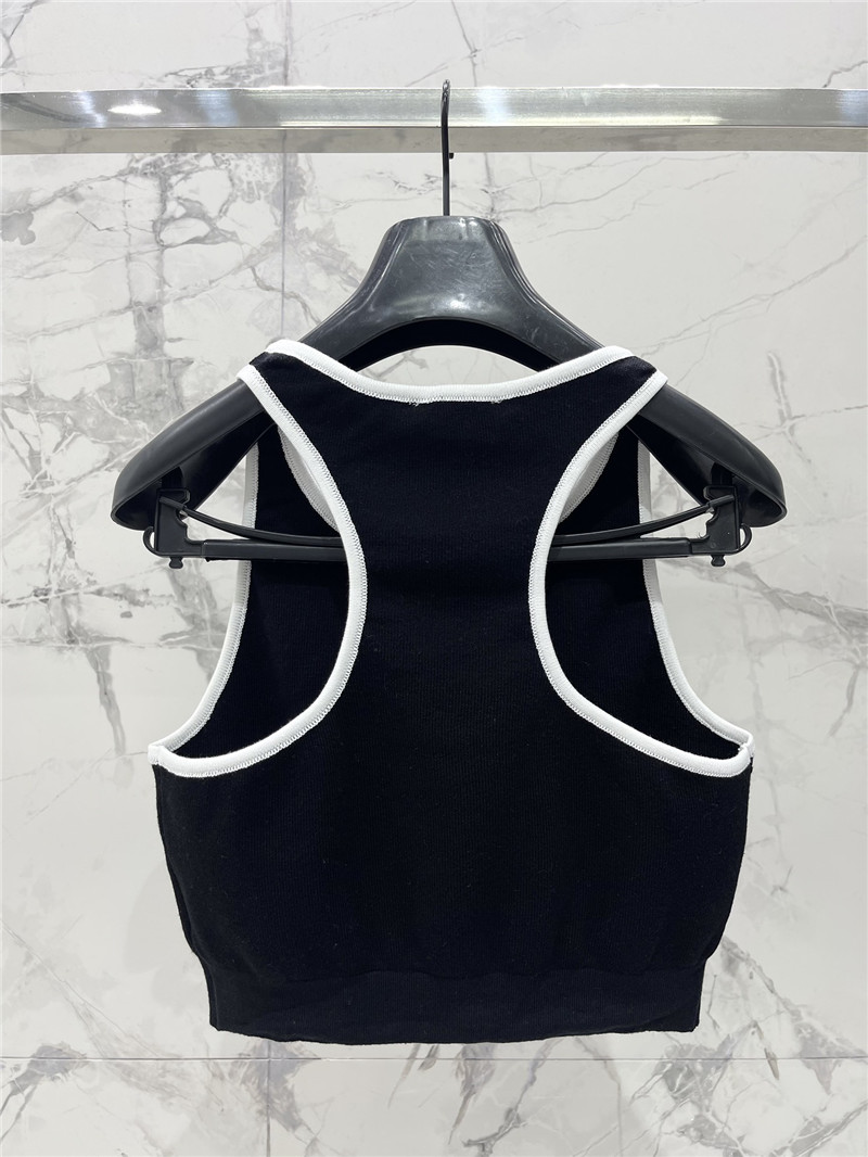 Ba1en*iaga letter jacquard sports vest replica clothing