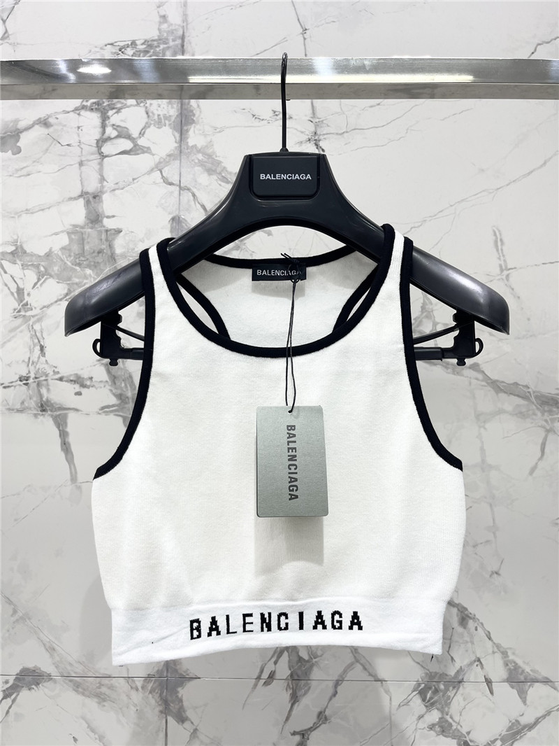 Balenciaga letter jacquard sports vest replica clothing