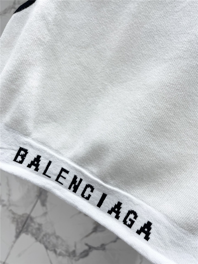 Ba1en*iaga letter jacquard sports vest replica clothing