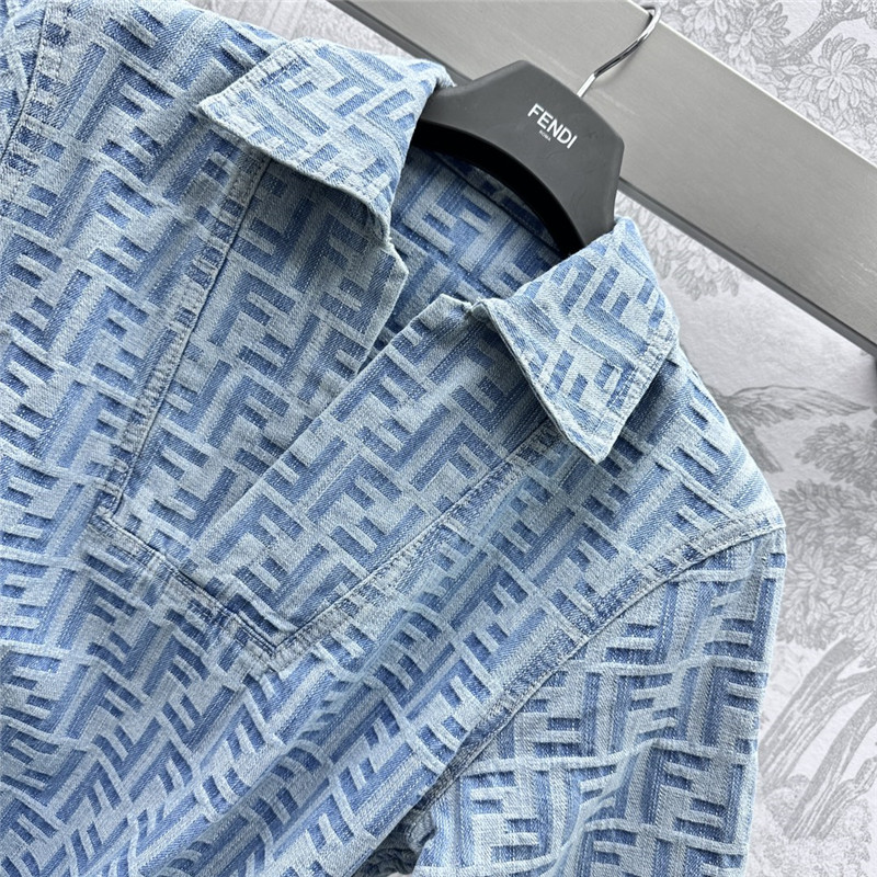 F**di jacquard denim belt dress replicas clothes