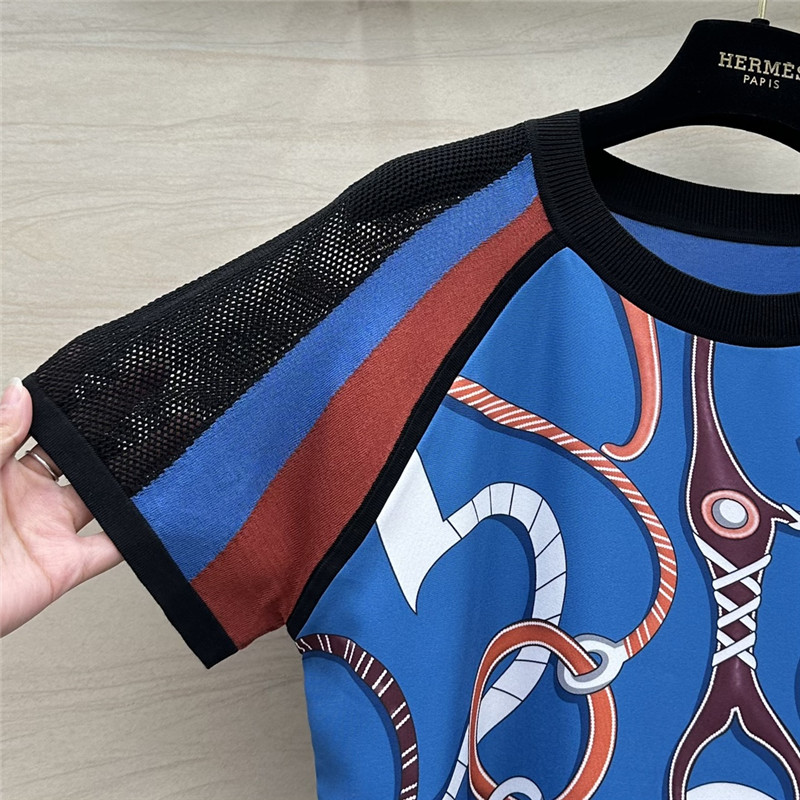 H**me5 patterned patchwork knitted top replica d&g clothing