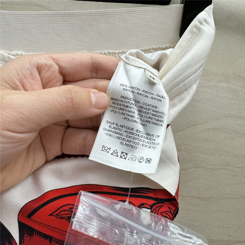 Hermes chain saddle print silk trousers replica clothes