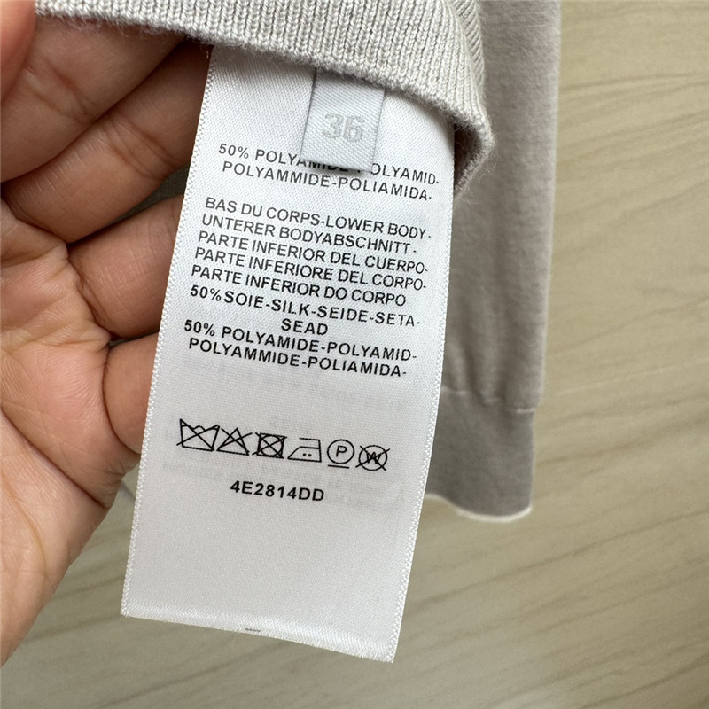 H**me5 grey patchwork silk cashmere cardigan