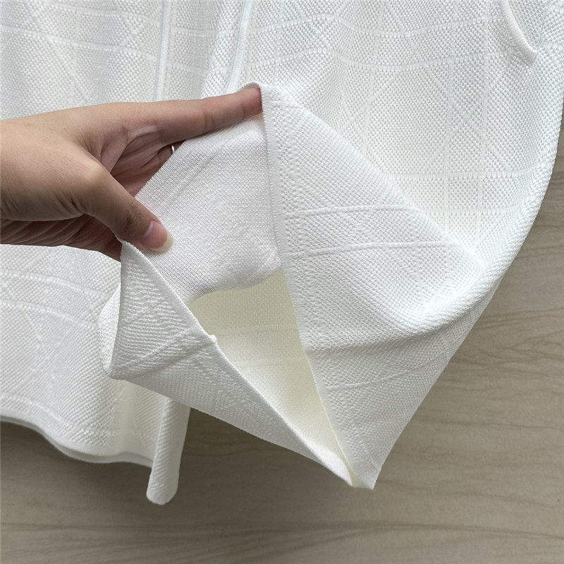 D10r rattan plaid series knitted suit replica designer clothes