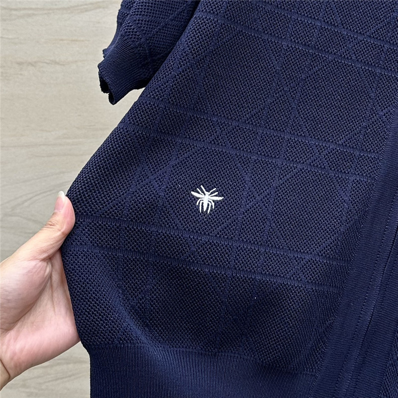 D10r rattan plaid series knitted suit replica designer clothes