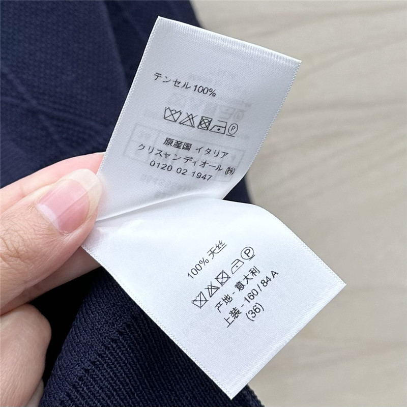 D10r rattan plaid series knitted suit replica designer clothes