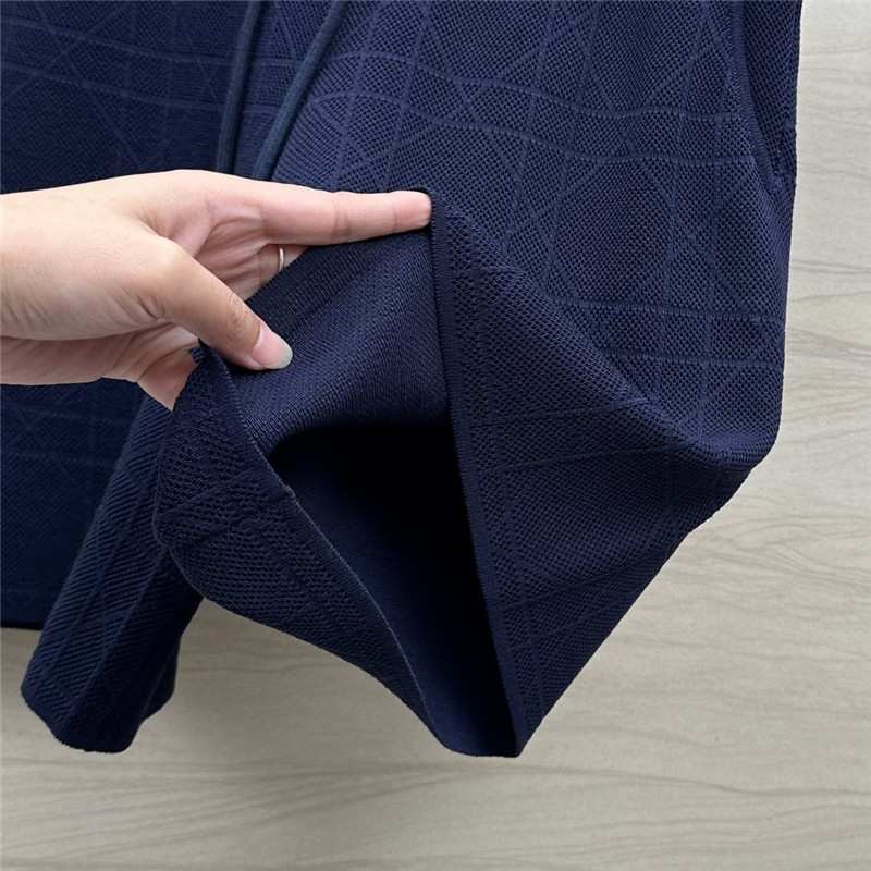 D10r rattan plaid series knitted suit replica designer clothes