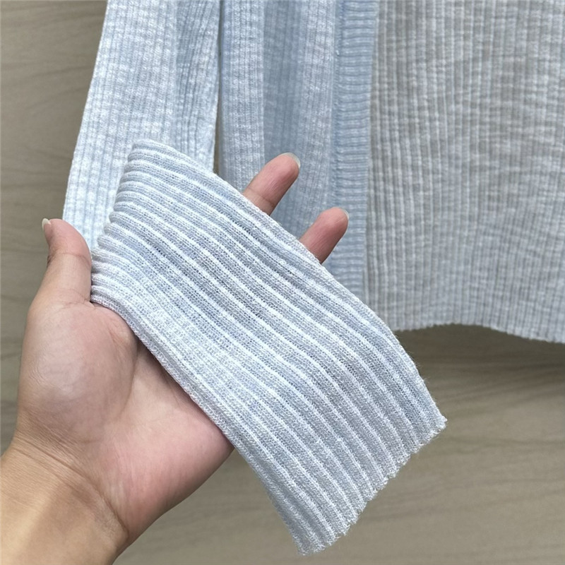 L0ew* blue linen yarn cardigan