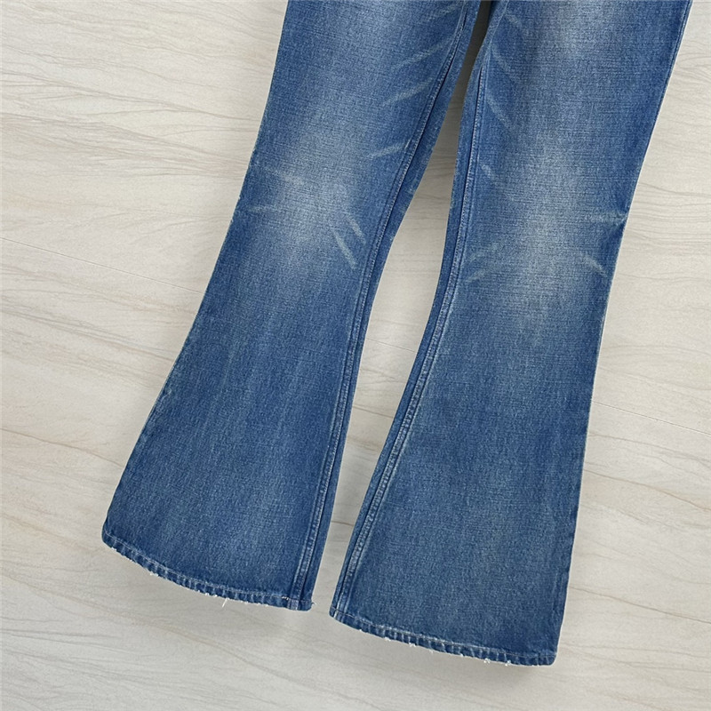 Ce1i*e low waisted bootcut extra long jeans replicas clothes