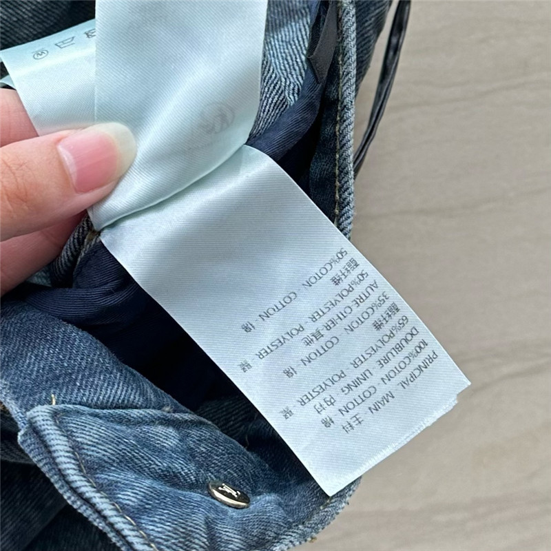 l0vis Vvtt0n lv denim long half pants replica clothing