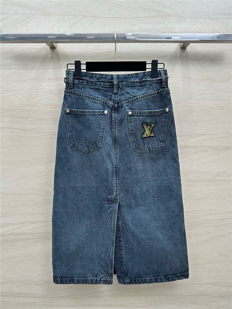 l0vis Vvtt0n lv denim long half pants replica clothing
