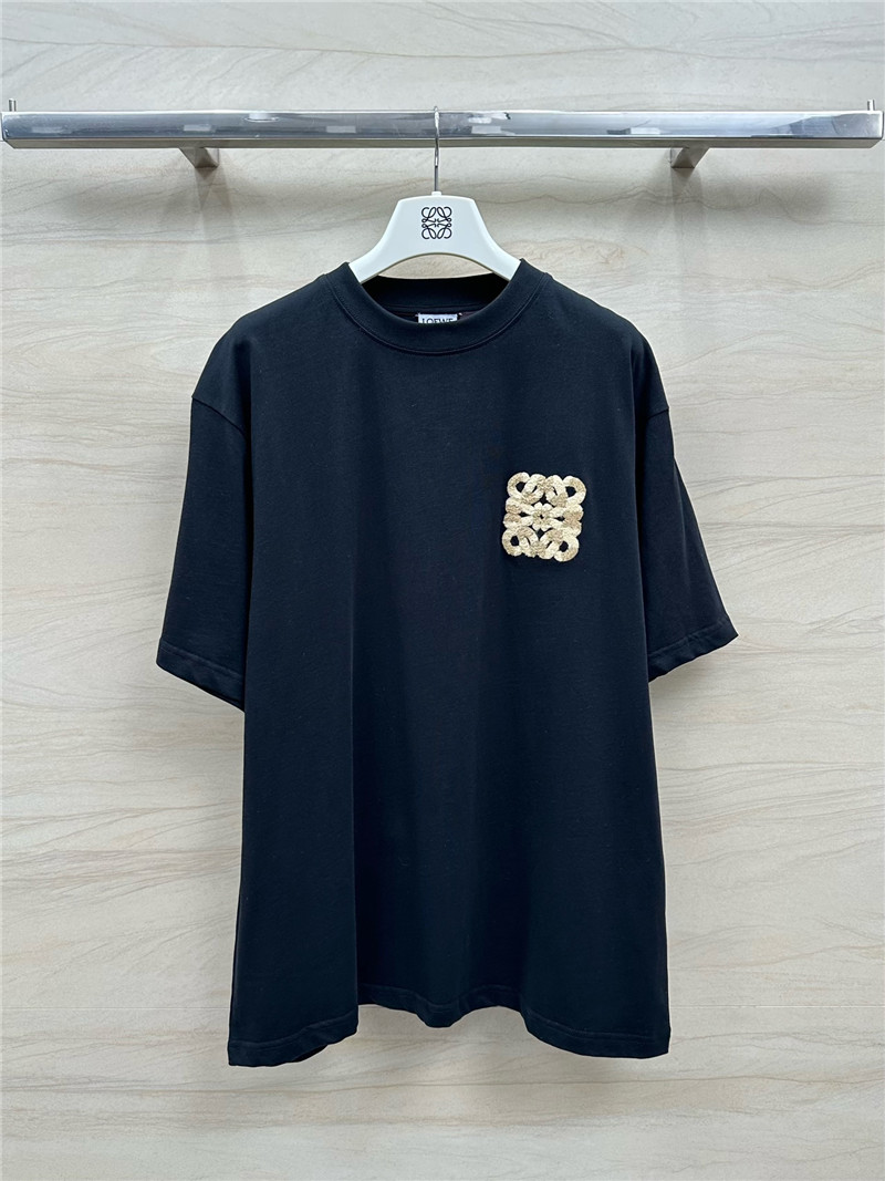 loewe toothbrush embroidered large logo T-shirt replica clothes