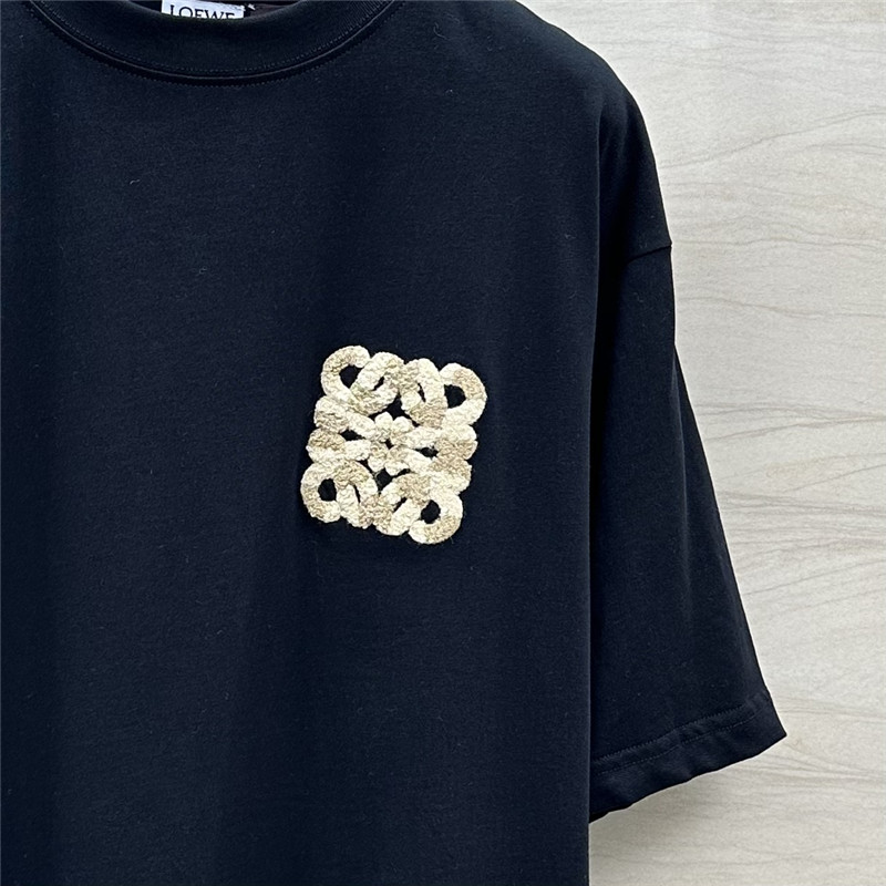 L0ew* toothbrush embroidered large logo t-shirt replica clothes