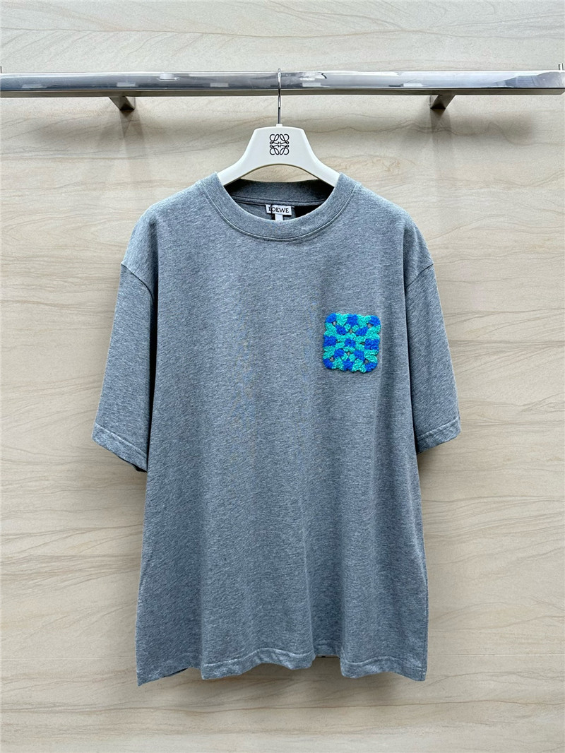 loewe toothbrush embroidered large logo T-shirt replica clothes
