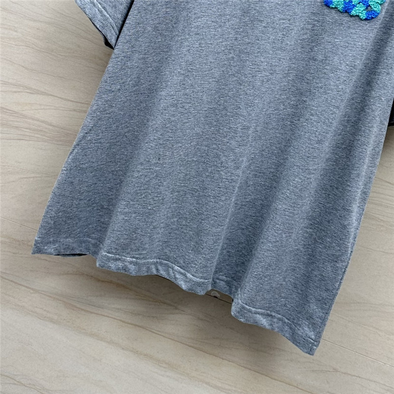 L0ew* toothbrush embroidered large logo t-shirt replica clothes