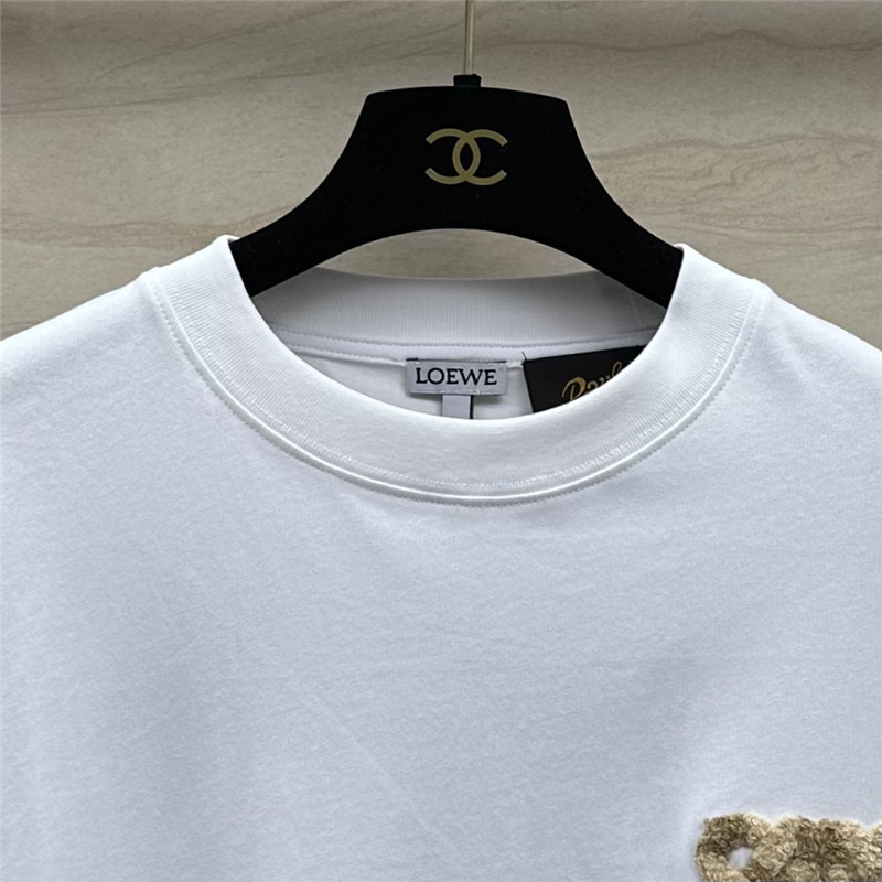 L0ew* toothbrush embroidered large logo t-shirt replica clothes