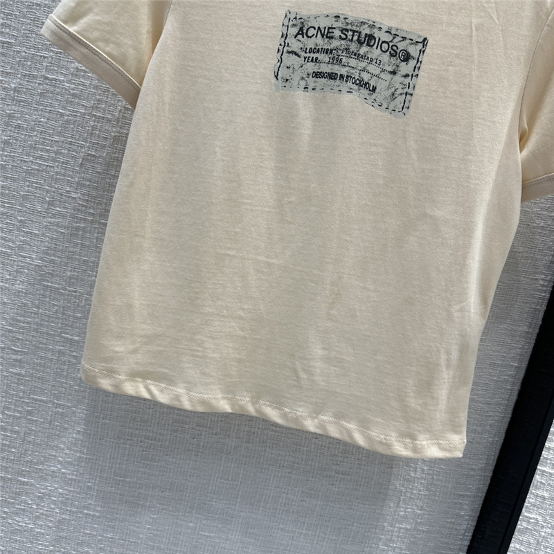 acne studios positioning logo pattern printed T-shirt replica clothing